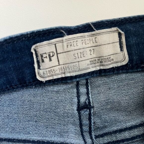 Free People Size 27 Distressed Skinny Jean - Picture 3 of 5